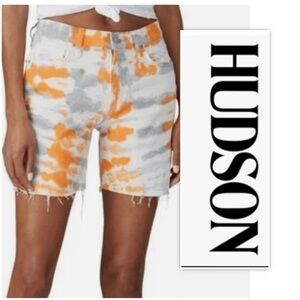 Hudson Jeans Hanna Tie-Dye Biker Shorts
